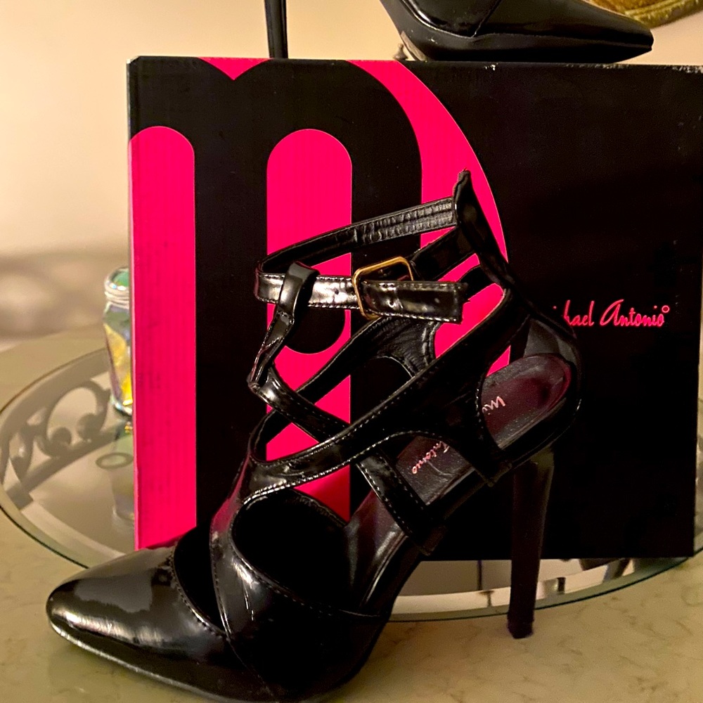 Patent Leather PU Heels